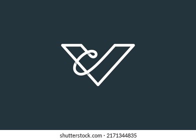 Initial Letter V Logo Design Vector Template