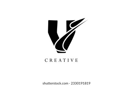 Initial Letter V Logo Design Vector