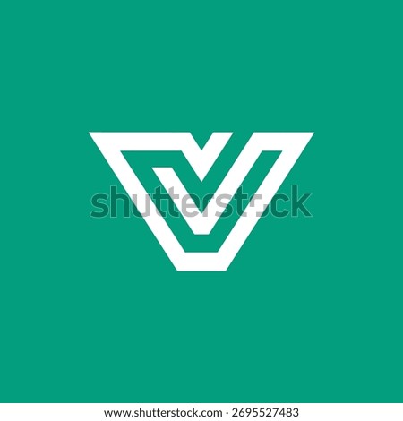 Initial Letter V Logo Design Vector Template