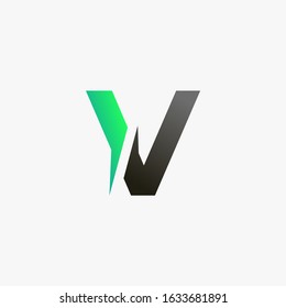 Initial letter V logo icon vector template