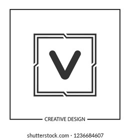 Initial Letter V Logo Template Vector Design