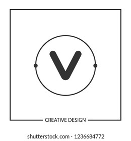 Initial Letter V Logo Template Vector Design