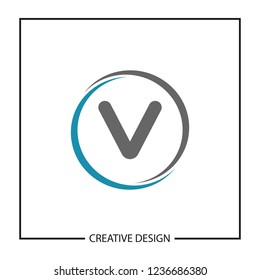 Initial Letter V Logo Template Design