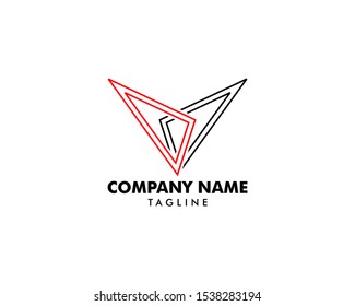 Initial Letter V Logo Template Design