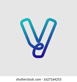 initial letter V logo template for company and business