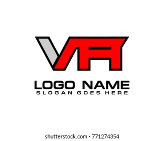 Initial letter V &  logo template vector