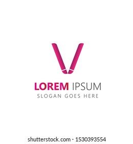 Initial letter V logo vector design template. Can be used for company logo or symbol