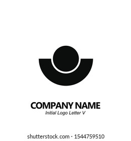 Initial letter V logo vector design template. Initial V minimalist logo template vector