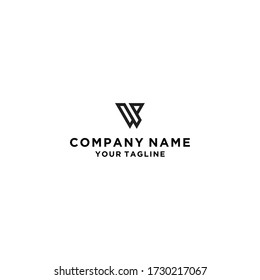 Initial letter V logo vector design template