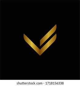 Initial Letter V modern logo