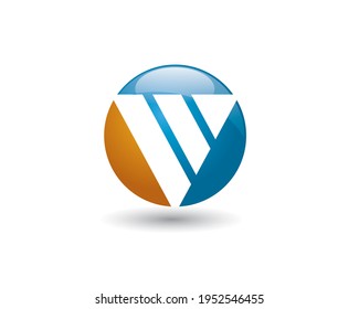 initial letter V as negative space of three lines forming a triagle