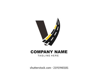 initial Letter V street logo