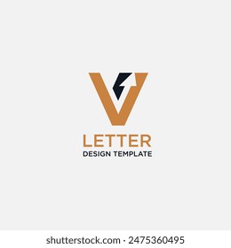 initial letter v with upward arrow for finance, development, success, training business logo concept