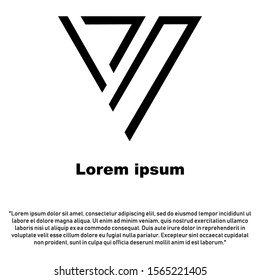 INitial Letter V, V Vector Logo Template