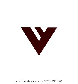 Initial letter V V V Y Y minimalist art logo. Modern Minimal Letter VV Iconic Logo Design Using Letter V