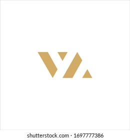 Initial letter va or av logo design template