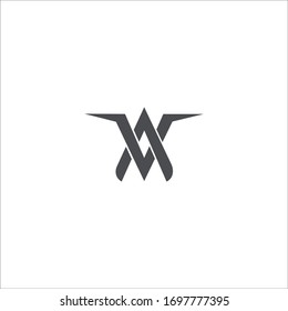 Plantilla de diseño de logotipo de letra inicial va o av