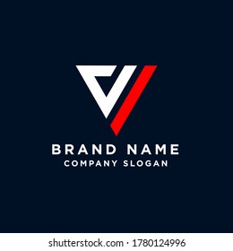 Anfangsbuchstabe - VA-Logo-Design