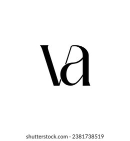 Initial Letter VA Logo Design Outstanding Creative Modern Symbol Sign