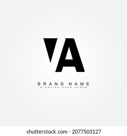 Initial Letter VA Logo - Simple Business Logo