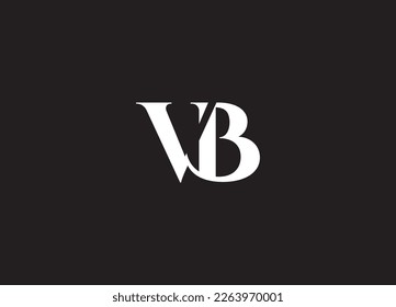 initial letter VB  linked  monogram logo design