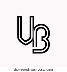 initial letter VB logo design