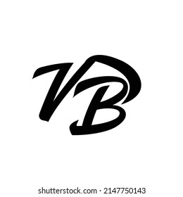 initial letter VB logo design
