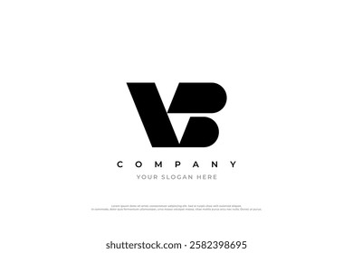 Initial Letter VB Monogram Logo Design