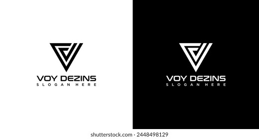 Letra inicial VD Logo Design Vector elemento de Plantilla