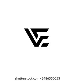 Initial letter VE logo vector design templates