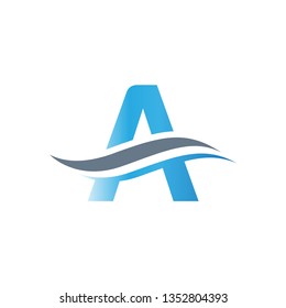 Initial A Letter Vektor Symbol Logo Design