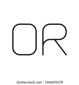 or initial letter vector logo
