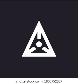 Initial A letter vector logo template