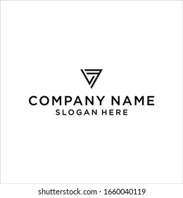 vf logotipo diseño vectorial