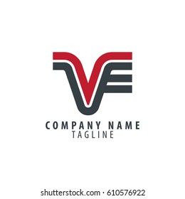 Initial Letter VF Linked Design Logo