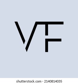 VF-Logo-Design mit Anfangsbuchstaben
