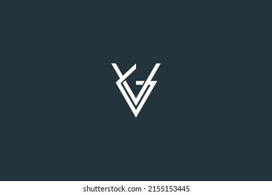 Initial Letter VG or GV Logo Design Vector Template
