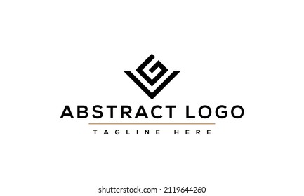 Initial Letter VG or GV Monogram Logo Template Design