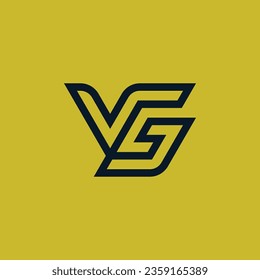 Initial letter VG or GV monogram logo