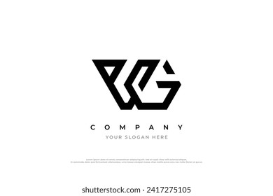 Initial Letter VG Logo Design