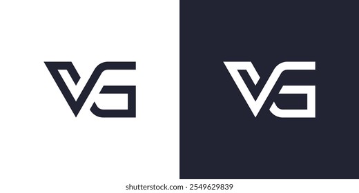 initial letter VG logo design. modern logotype graphic icon 