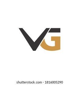 Letras iniciales logotipo vg o plantillas de diseño vectorial de logotipo gv