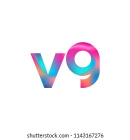 Initial Letter VG Logo Lowercase colorful design, Modern and Simple Logo Design.
