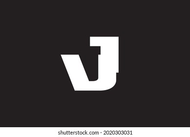 Initial Letter VJ Or J Logo Design Template 