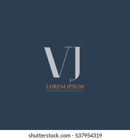 initial letter Vj logo design for company identity