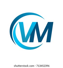 Initial Letter Vm Logotype Company Name Stock Vector (Royalty Free ...