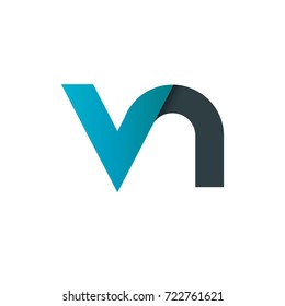 Initial Letter VN Linked Design Logo