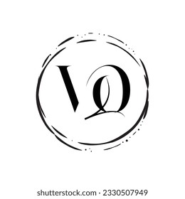 Initial letter vo logo design creative modern symbol icon monogram