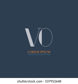 initial letter Vo logo design for company identity