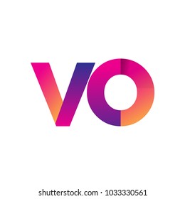 Initial Letter Vo Logo Lowercase Magenta Stock Vector (Royalty Free ...